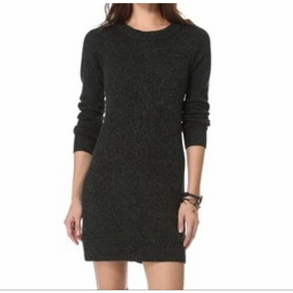 Women's Club Monaco Green Italian Yarn Long Sleeve Sweater Dress S
